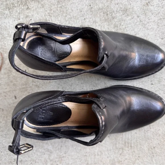 Frye Black Leather Heeled Boots - Picture 3 of 6